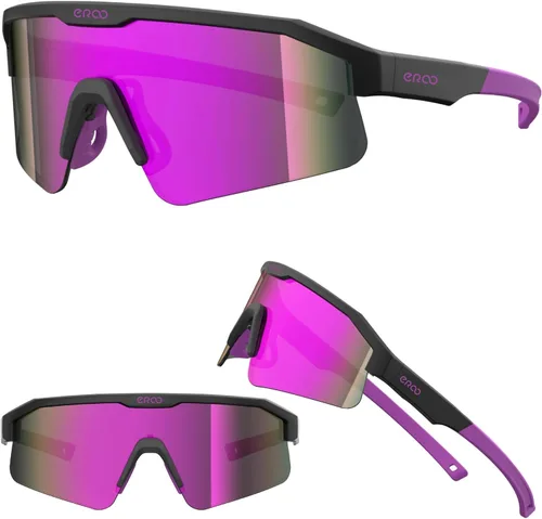 Vista 16 de Eazyrun Gafas de sol polarizadas deportivas para niños de 8 a 12 años, lentes para béisbol, softbol, ciclismo, protección UV para niños y niñas