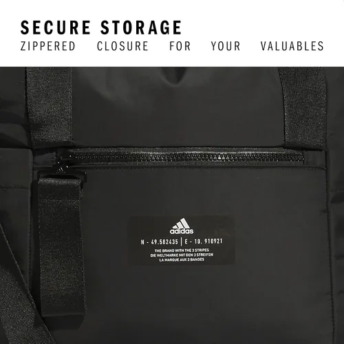 Vista 3 de adidas Bolso grande para mujer, bolsa de gimnasio con correa para el hombro, Negro2.0, All Me Tote para mujer, bolso cruzado grande con correa