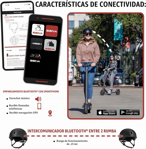Vista 4 de Sena Rumba - Casco Bluetooth Multi