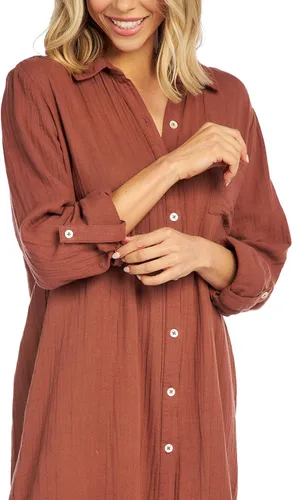 Vista 9 de Mud Pie Clemmy - Vestido largo para mujer, color óxido, talla M, Herrumbre