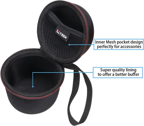 Vista 3 de LTGEM - Funda compatible con Ultimate Ears WONDERBOOM 4 / Play / 3/2 altavoz portátil impermeable, color negro