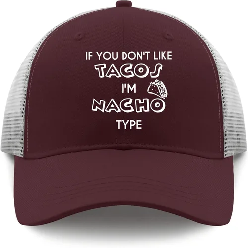 Vista 9 de devor Cap If You Don't Like Tacos I'm Nacho Type Baseball Caps for Women Graphic Denim Dad Hats Adjustable