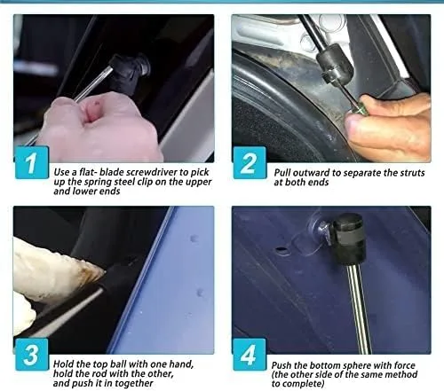 Vista 7 de Amortiguador de soporte de elevación de apoyo de elevación de puntales de resorte de gas automático, para Hyundai para Atos para Eon 2012-2019