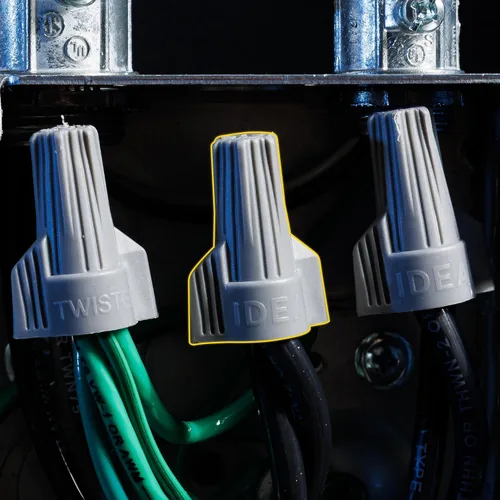 Vista 7 de Ideal - Conector de cable eléctrico (30-342), caja de 50 tuercas de alambre roscadas suaves para 16 a 6 AWG con alas barridas