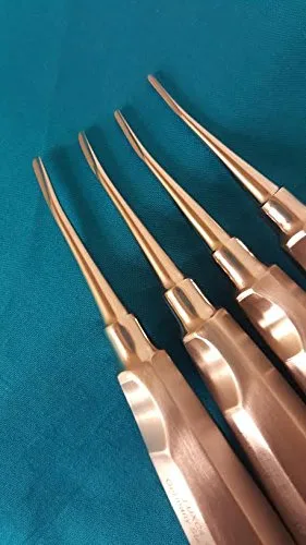 Vista 4 de 4 PCS CURVA DENTAL EXTRACCIÓN EXTRACCIÓN LUXATING ASCENSOR ALEMÁN
