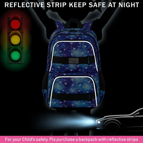 Vista 19 de Mochila para laptop, 16 pulgadas, bolsa escolar y bolsa de almuerzo, mochilas resistentes al agua para adolescentes, niñas, mujeres, estudiantes