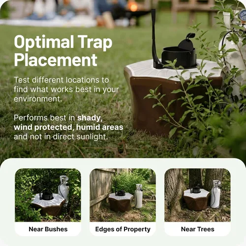 Vista 5 de Biogents Trampa para Mosquitos al Aire Libre Mosquitaire con Refuerzo de CO₂ y Señuelo SweetScent Alternativa Repelente Ecológica, Sin Pesticidas