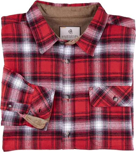 Vista 3 de Legendary Whitetails Men's Buck Camp Flannel Plaid Shirt