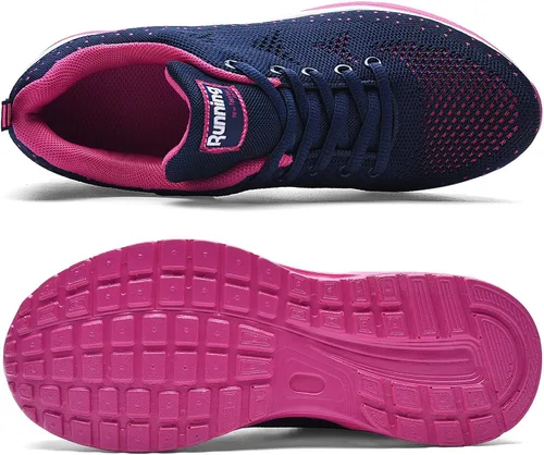 Vista 5 de AUPERF Zapatos de aire para mujer para caminar correr tenis deportes cómodos para gimnasio