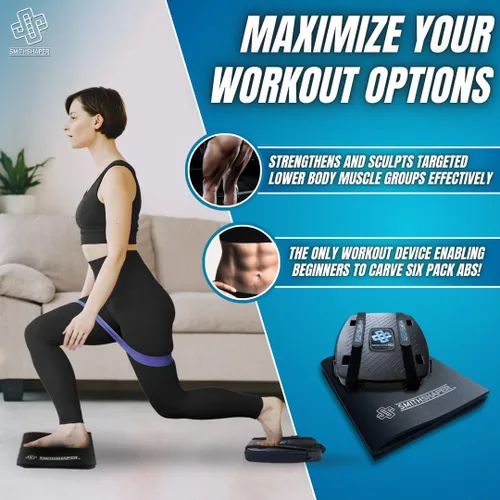 Vista 8 de PRO Ab Squat Roller + Paquete de alfombrilla para sentadillas