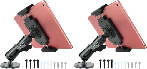 Vista 10 de VAUBORTTI Base de taladro de aluminio resistente para tableta, para tablet iPad Pro/Mini, soporte para iPad Pro/Mini, soporte para iPad Pro y Mini