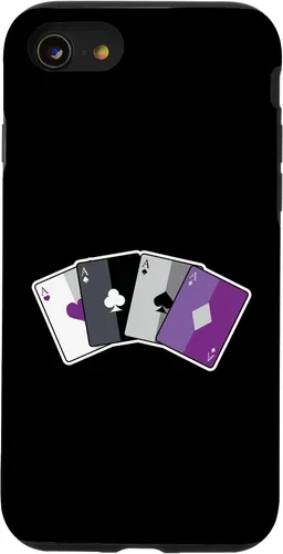 Vista 13 de Funda para iPhone 14 Asexual Ace Pride Flag