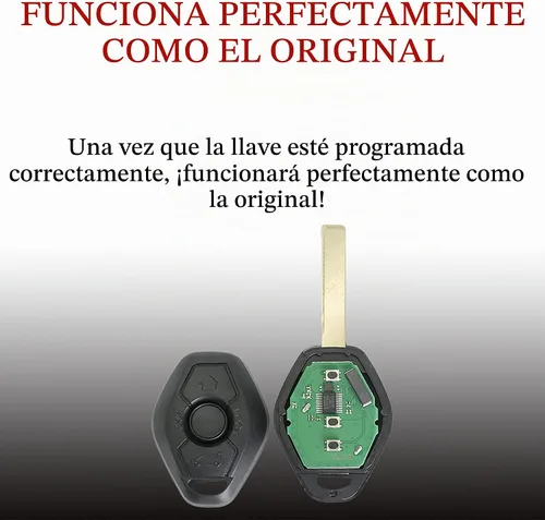 Vista 6 de MechanMagic Llavero de Mando a Distancia de Reemplazo Compatible con BMW 3 5 6 Series M3 X3 X5 Z4 2000 2001 2002 2003-2009 LX8FZV CAS2 E46 E83 E53