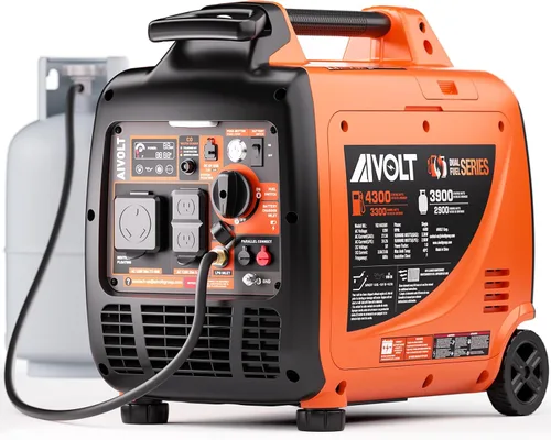 Vista 11 de AIVOLT Generador inversor súper silencioso de 1600 W, generador portátil de gas ultraligero para camping y uso doméstico, cumple con la EPA