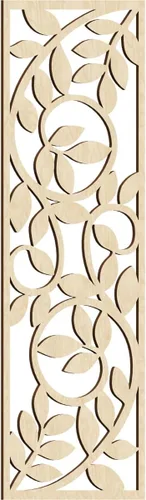 Vista 97 de 9 3/8"W x 24 3/8"H x 1/4"T Utica Decorativo Fretwork Madera Paneles de Pared, Abedul