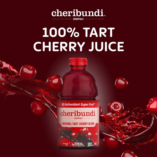 Vista 3 de Cheribundi Tart Cherry Juice Original Jugo de cereza agria endulzado con jugo de manzana Bebida de recuperación de atletas Promueve el sueño