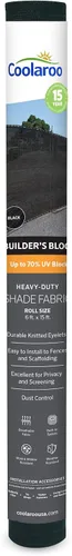 Vista 5 de Coolaroo Builder's Block - Pantalla de privacidad para construcción, tela resistente a desgarros, para vallas, lugares de trabajo y protección