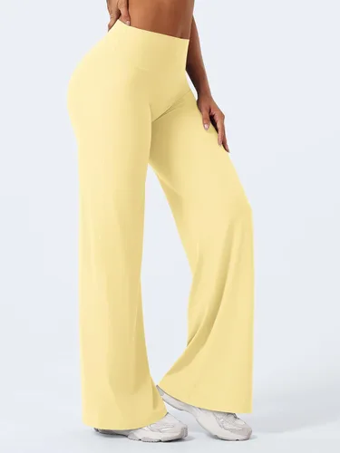 Vista 7 de YEOREO Ease - Leggings rectos para mujer, pantalones de yoga para gimnasio Amarillo (Butter Yellow)