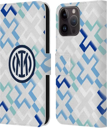 Vista 50 de Head Case Designs Officially Licensed Inter Milan Away 2025/26 Crest Kit Leather Wallet Case Compatible with Apple iPhone 11