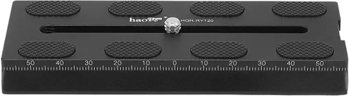 Vista 3 de Haoge HQR-RY120 - Placa de liberación rápida para montaje de cámara de 4.724 in para estabilizador de cardán DJI Ronin-S Ronin S