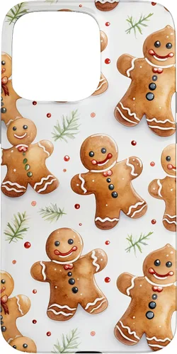 Vista 31 de Christmas Gingerbread Man Pattern for Girls Cute Xmas Baking Case for iPhone 17