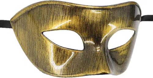 Vista 3 de Máscara de mascarada para hombre, disfraz de fiesta vintage muscial