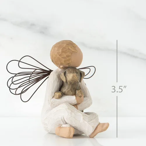 Vista 3 de Willow Tree, figurita decorativa, diseño de ángel de comodidad
