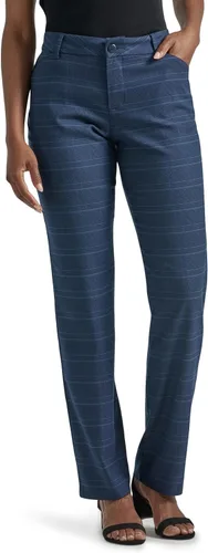 Vista 13 de Lee - Pantalón de pierna recta, ajuste relajado y antiarrugas para mujer Ceniza jaspeado
