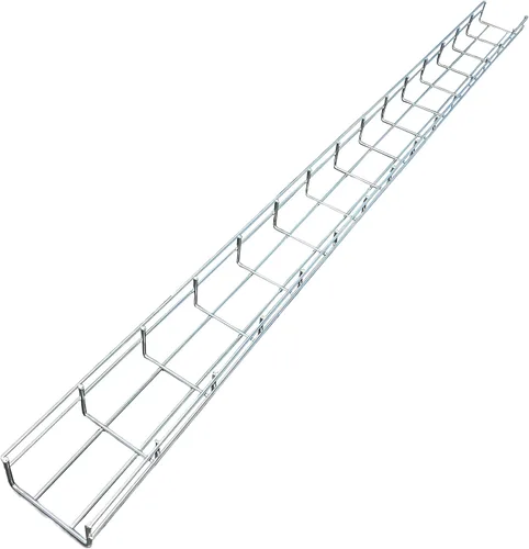 Vista 43 de Kable Kontrol Soporte de piso lateral de 2 pulgadas – Soporte de bandeja de cable de malla de alambre – Bandeja de malla de alambre Cesta de cables
