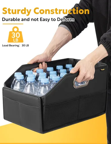 Vista 4 de Organizador de asiento de automóvil, organizador de asiento delantero, organizador plegable para automóvil y almacenamiento para asiento trasero