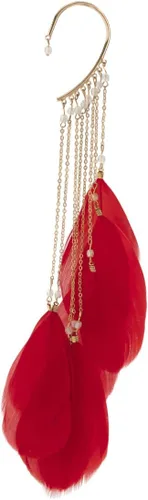 Vista 6 de 2 pendientes de plumas con clip de borlas largas, bohemios, colgantes, plumas, accesorios bohemios para mujeres y niñas