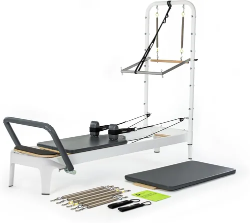Vista 8 de Balanced Body Allegro 2 Pilates Reformer, equipo de ejercicio de pilates, equipo de entrenamiento para el hogar o estudio Allegro 2 Pilates