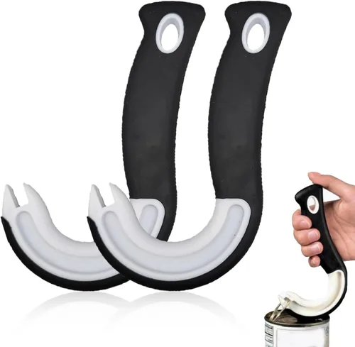 Vista 10 de Abrelatas de anillo fácil de abrir, extractor de pestañas superiores, herramienta simple para pestañas de soda, levantador de tapa, lata, ideal