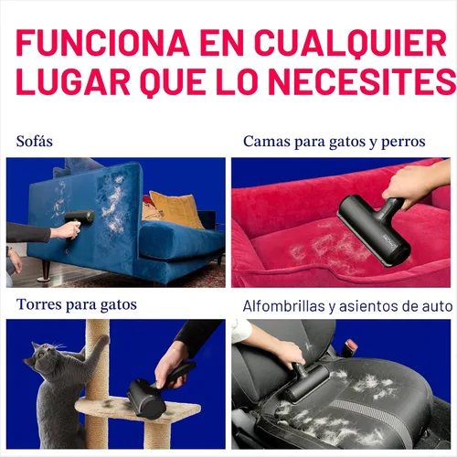 Vista 6 de ChomChom Roller Removedor de pelo de mascotas – Rodillo de pelusa reutilizable de tamaño original para gatos y perros en muebles, sofá, alfombra
