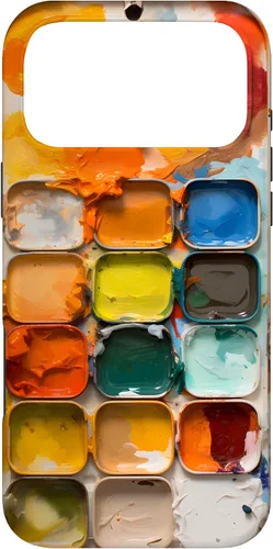 Vista 22 de Pinturas de acuarela y paleta de pintura, funda colorida para el iPhone 17