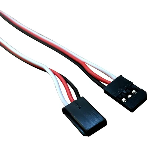 Vista 4 de Extensión servo de 3 pines, cable de extensión servo macho-hembra JR, utilizado para aviones RC Quadcopter (5 tamaños) 3.9 in/3.94In 5 piezas..