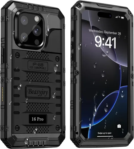 Vista 45 de Beasyjoy Funda para iPhone 12 - Impermeable, Grado Militar Resistente a Golpes con Protector de Pantalla Integrado, Protección Completa del Cuerpo