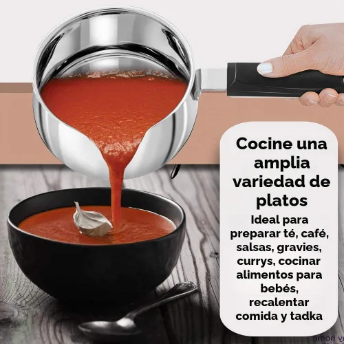 Vista 5 de Hawkins Tpan de acero inoxidable de 1.5L con tapa de cristal