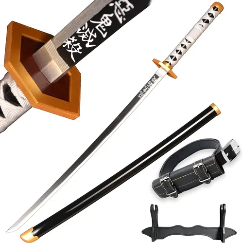 Vista 65 de SV Anime Demon Slayer Sword Katana 41 Inch Decorative Collectible Gift Cosplay Sword，Various Styles Available