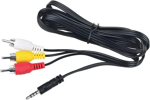 Vista 2 de A/V 3 RCA cable de audio/video AV compatible con JVC Everio GZ-MG50 GZ-MG57 GZ-MG67 GZ-MG70 GZ-MG77 GZ-MG130 GZ-MG130U GZ-MG132 GZ-MG150 GZ-MG155