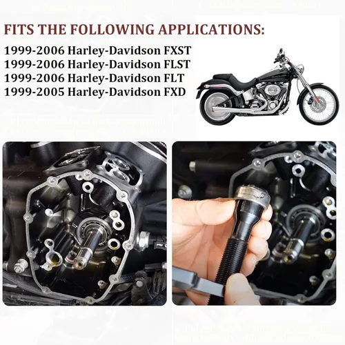 Vista 2 de Kit instalador y extractor de cojinetes de leva interior compatibles con Harley Davidson TC 88 96 103 110 Twin Cam & Dyna