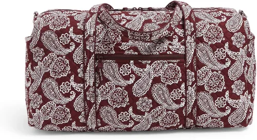Vista 2 de Vera Bradley Women's Cotton Collegiate Large Travel Duffle Bag (Multiple Teams Available)