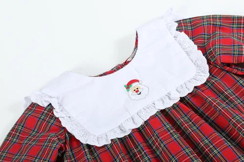 Vista 4 de Lil cactus Vestido de manga larga de Navidad para bebés y niñas