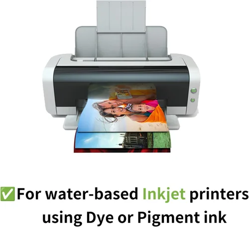 Vista 7 de Papel recubierto de resina Pearl lustre 300gsm Papel de inyección de tinta digital para fotografía y arte (5-x-7/100 hojas)