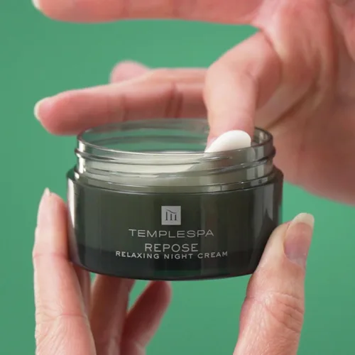 Vista 6 de TEMPLESPA REPOSE Crema facial relajante de noche de aromaterapia, rica en vitaminas, humectante nocturno antienvejecimiento para calmar, relajar