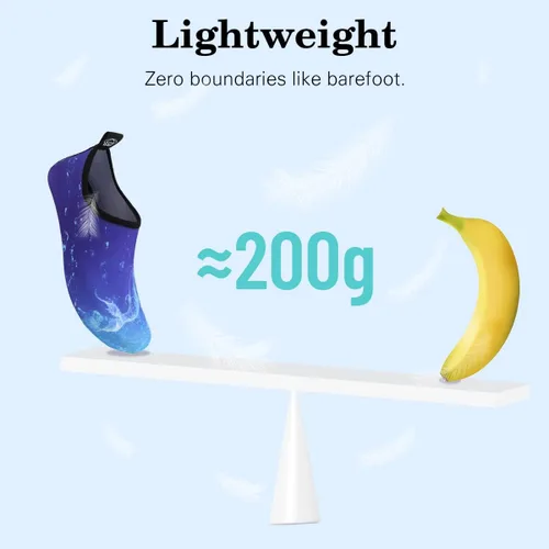 Vista 5 de Calcetines acuáticos, zapatos de agua para playa, calcetines de yoga descalzos de secado rápido para surf, piscina, natación, zapatos para mujeres