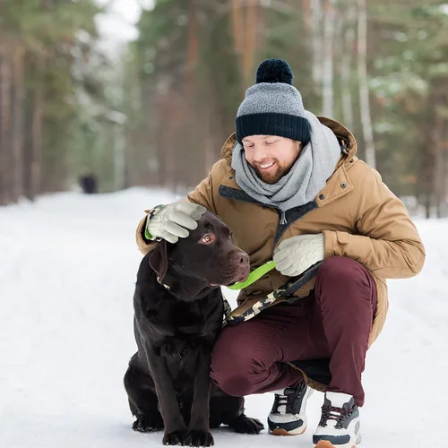 Vista 6 de ONESING 2 pares de guantes de invierno para hombre, guantes cálidos para hombre, guantes de punto para pantalla táctil, para clima frío