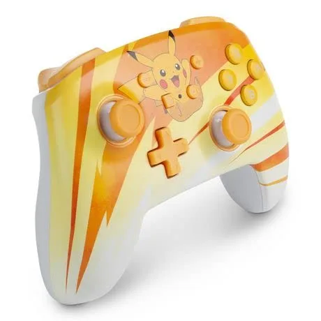 Vista 3 de Controlador inalámbrico mejorado PowerA para Nintendo Switch - Pokmon Pikachu Joy