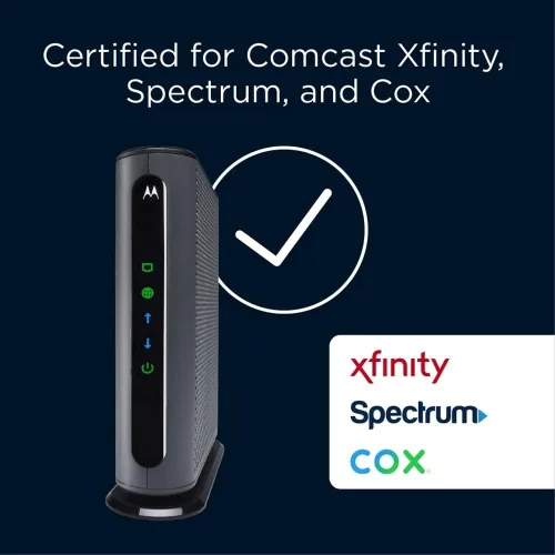 Vista 2 de Módem por cable DOCSIS 3.0 16x4 de alta velocidad, certificado para Comcast o XFINITY, con cable con aviso de tiempo, Cox y BrightHouse (MB7420)