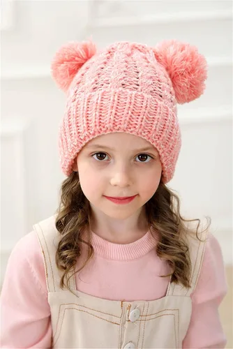 Vista 4 de Urban Virgin Gorros de invierno para niñas de 1 a 5 años